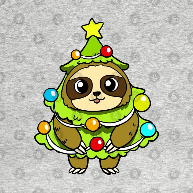 Christmas Sloth by WildSloths